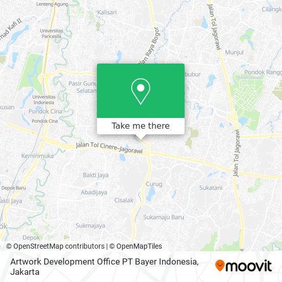 Artwork Development Office PT Bayer Indonesia map