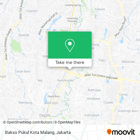 Bakso Pukul Kota Malang map