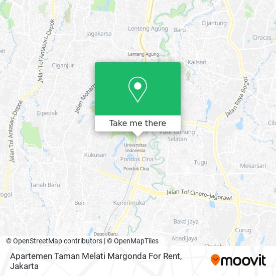 Apartemen Taman Melati Margonda For Rent map