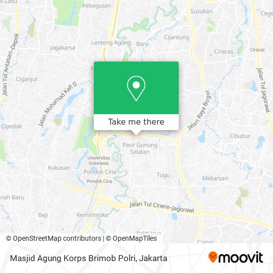 Masjid Agung Korps Brimob Polri map