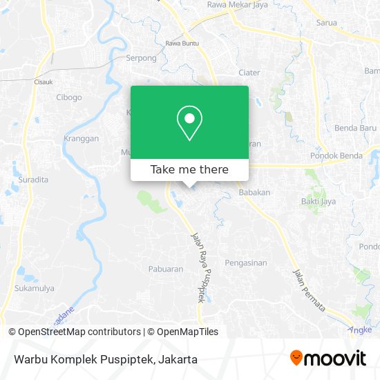 Warbu Komplek Puspiptek map