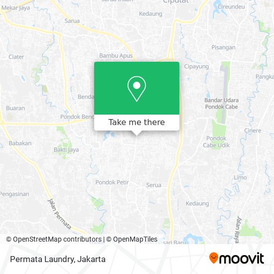 Permata Laundry map