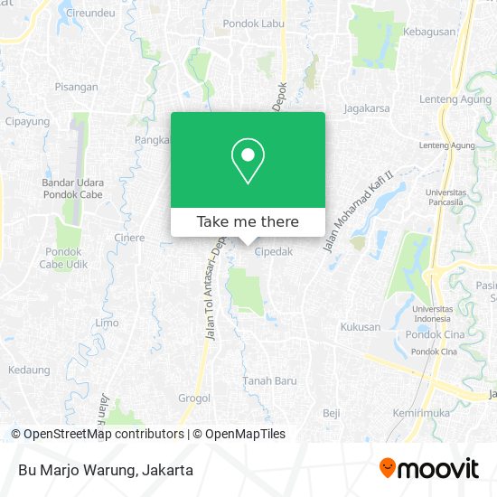 Bu Marjo Warung map
