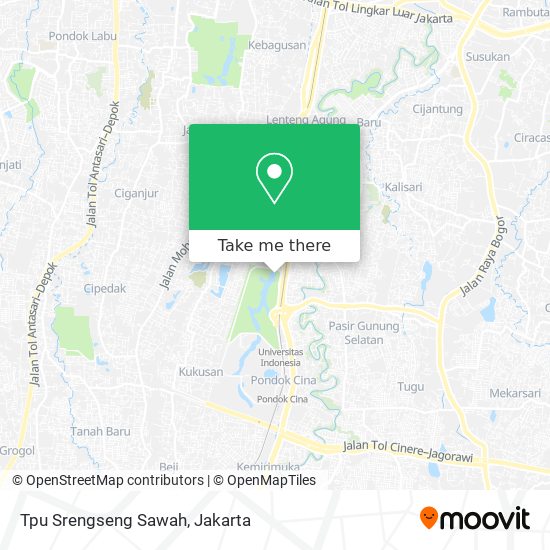 Tpu Srengseng Sawah map