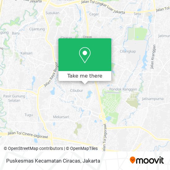 Puskesmas Kecamatan Ciracas map