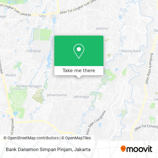 Bank Danamon Simpan Pinjam map