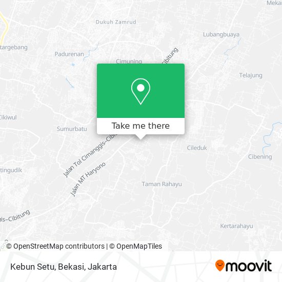 Kebun Setu, Bekasi map