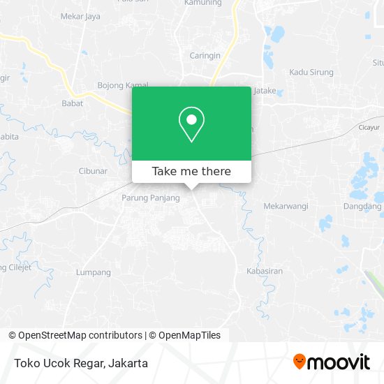 Toko Ucok Regar map