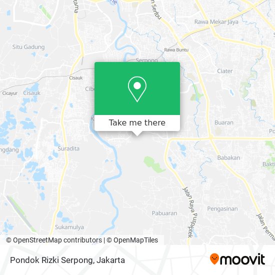 Pondok Rizki Serpong map