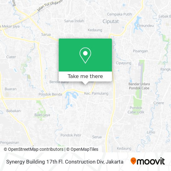 Synergy Building 17th Fl. Construction Div map