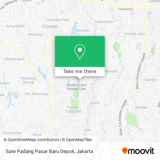 Sate Padang Pasar Baru Depok map