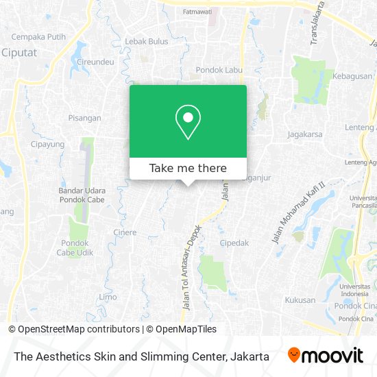 The Aesthetics Skin and Slimming Center map