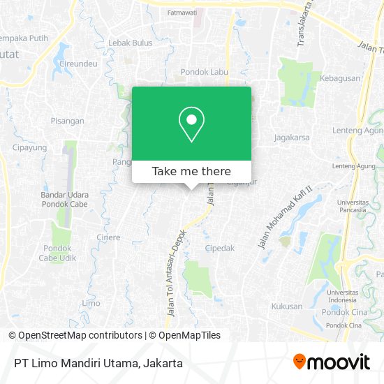 PT Limo Mandiri Utama map