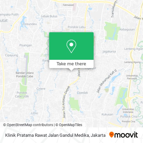 Klinik Pratama Rawat Jalan Gandul Medika map
