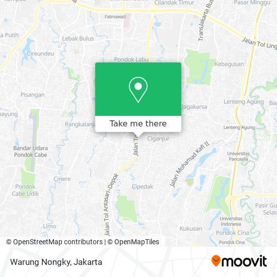 Warung Nongky map