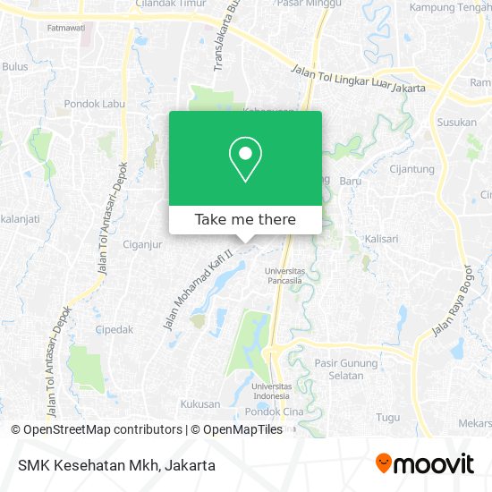 SMK Kesehatan Mkh map