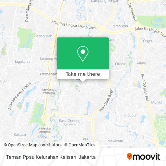 Taman Ppsu Kelurahan Kalisari map