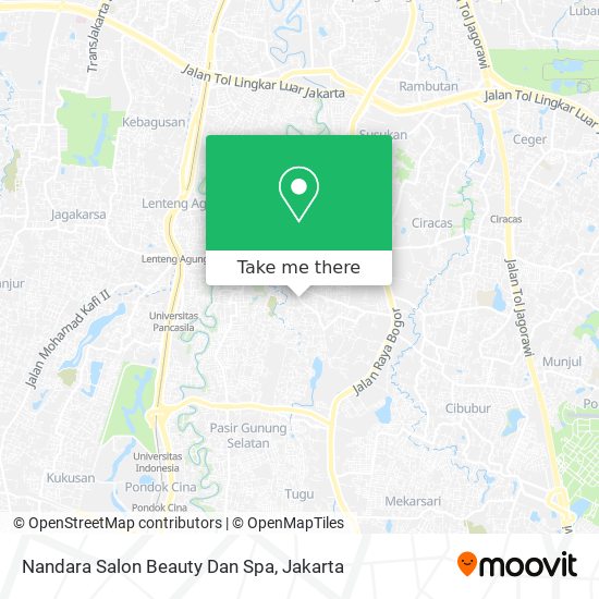 Nandara Salon Beauty Dan Spa map
