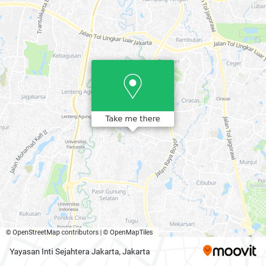 Yayasan Inti Sejahtera Jakarta map