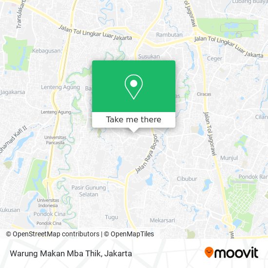 Warung Makan Mba Thik map