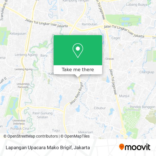 Lapangan Upacara Mako Brigif map