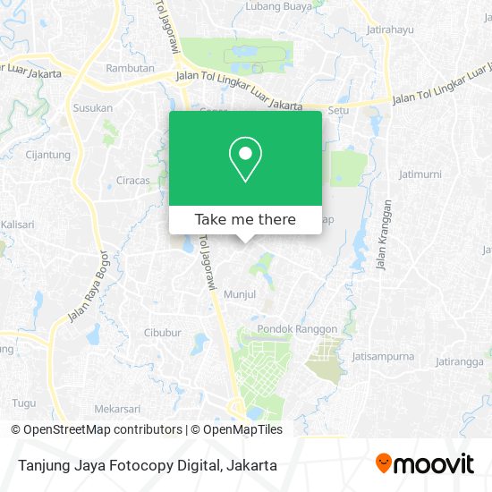 Tanjung Jaya Fotocopy Digital map