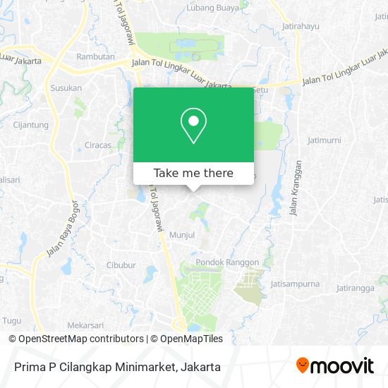 Prima P Cilangkap Minimarket map