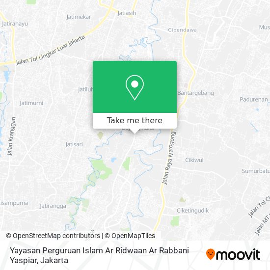 Yayasan Perguruan Islam Ar Ridwaan Ar Rabbani Yaspiar map