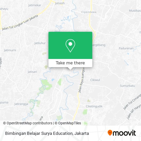 Bimbingan Belajar Surya Education map