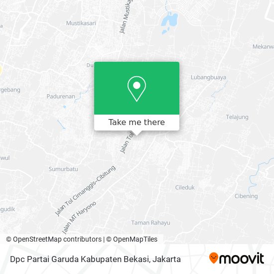 Dpc Partai Garuda Kabupaten Bekasi map