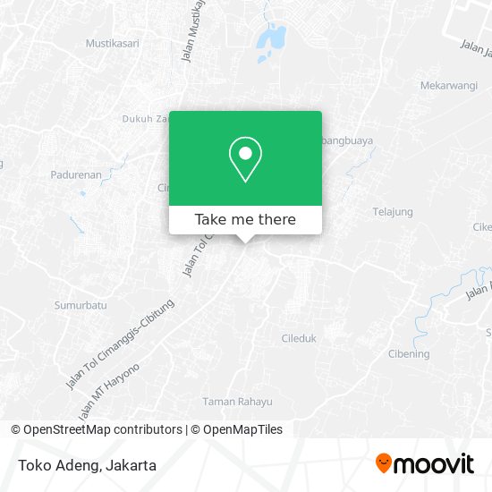 Toko Adeng map