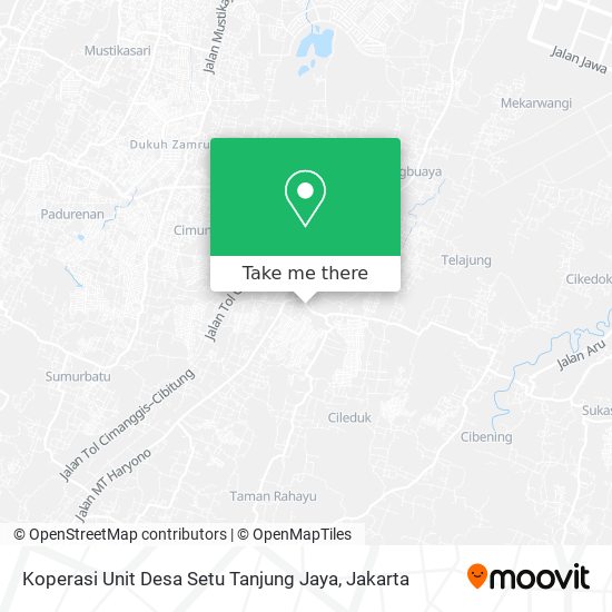 Koperasi Unit Desa Setu Tanjung Jaya map