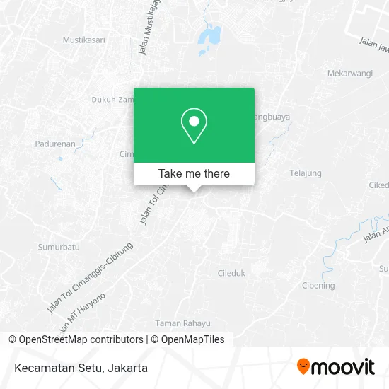 Kecamatan Setu map