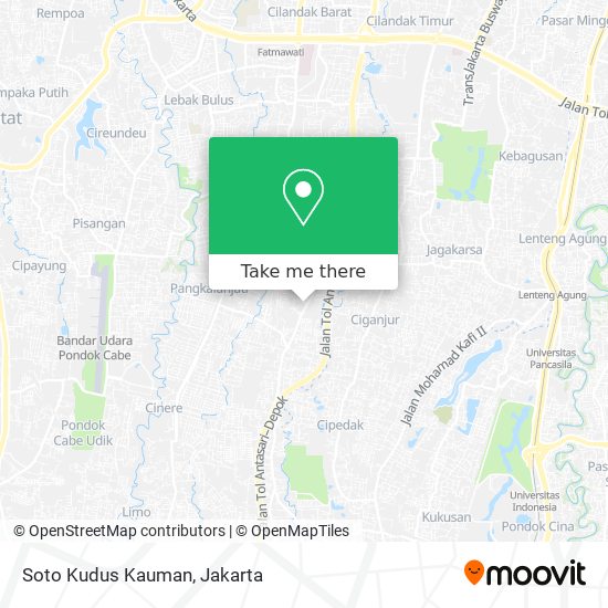 Soto Kudus Kauman map