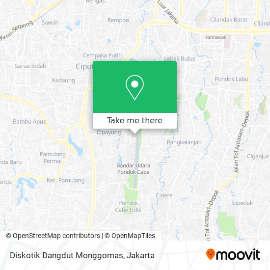 Diskotik Dangdut Monggomas map