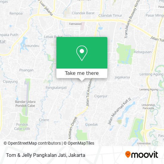 Tom & Jelly Pangkalan Jati map