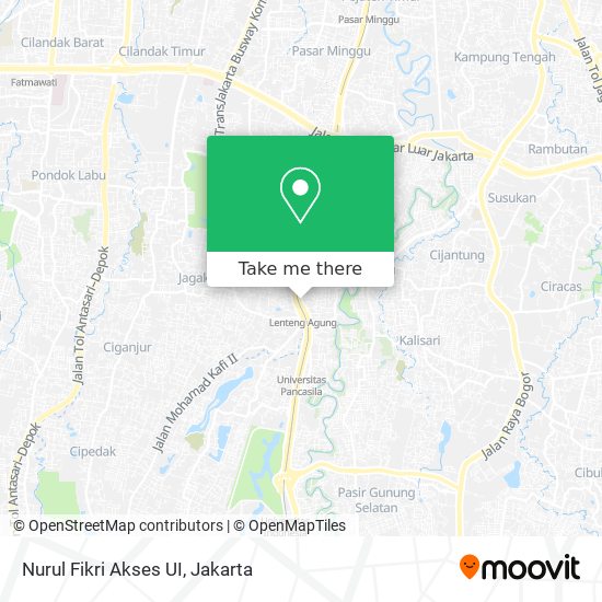 Nurul Fikri Akses UI map