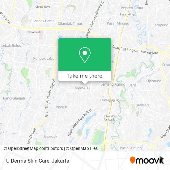 U Derma Skin Care map