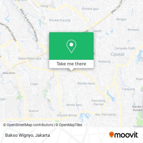 Bakso Wignyo map