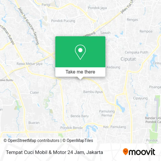 Tempat Cuci Mobil & Motor 24 Jam map