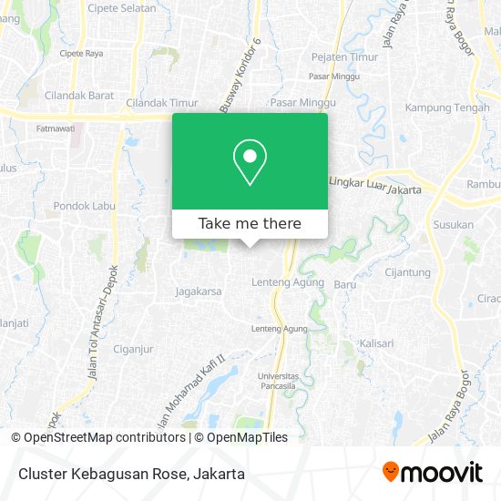 Cluster Kebagusan Rose map