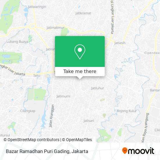 Bazar Ramadhan Puri Gading map