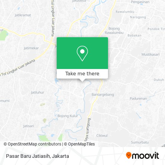 Pasar Baru Jatiasih map