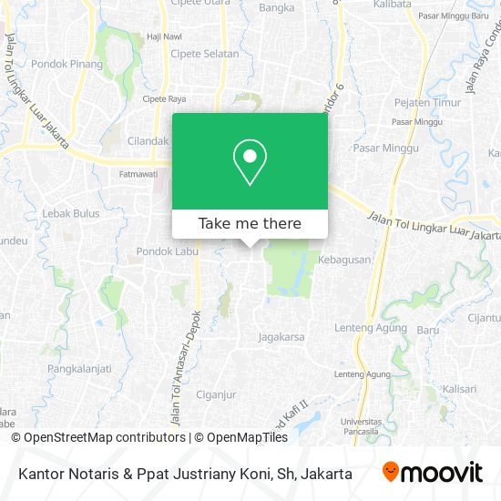 Kantor Notaris & Ppat Justriany Koni, Sh map