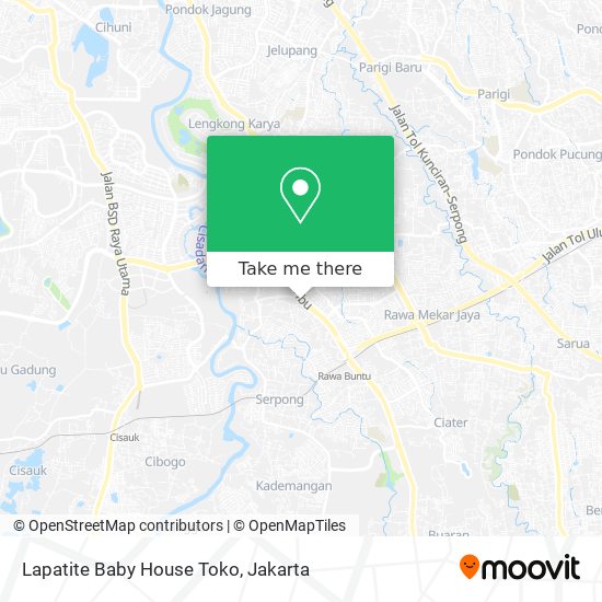Lapatite Baby House Toko map