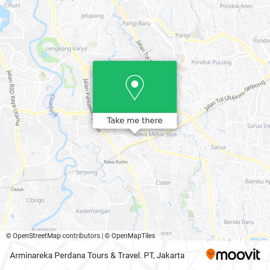 Arminareka Perdana Tours & Travel. PT map