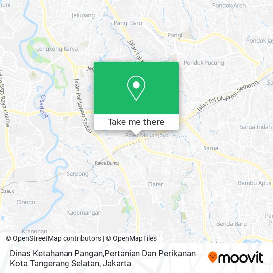 Dinas Ketahanan Pangan,Pertanian Dan Perikanan Kota Tangerang Selatan map