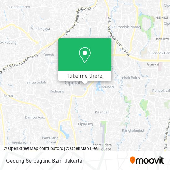 Gedung Serbaguna Bzm map