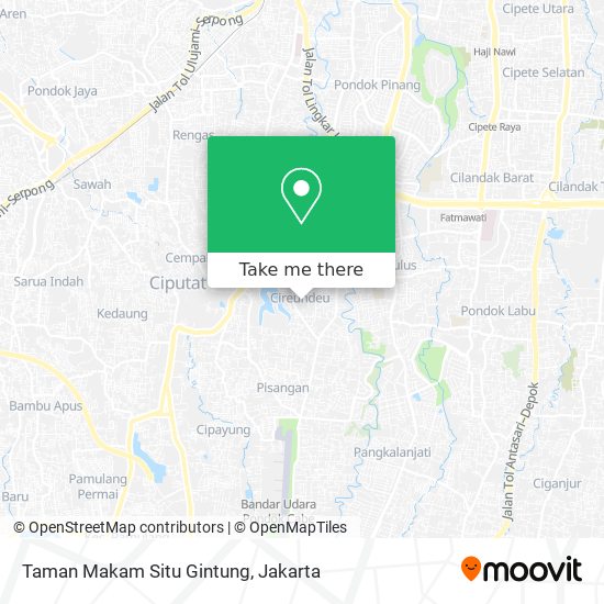 Taman Makam Situ Gintung map