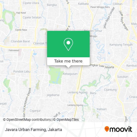 Javara Urban Farming map